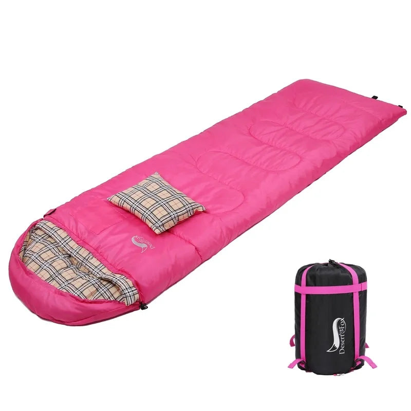 Desert Fox Soft Flannel Sleeping Bag Pillow Warm Winter Camping