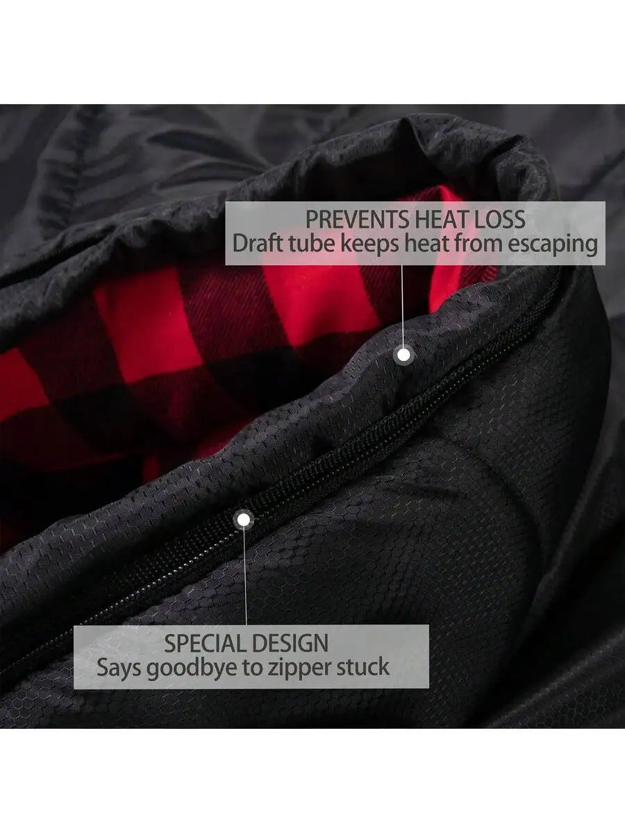 0 Degree Cotton Flannel Sleeping Bag For Adults Winter Camping
