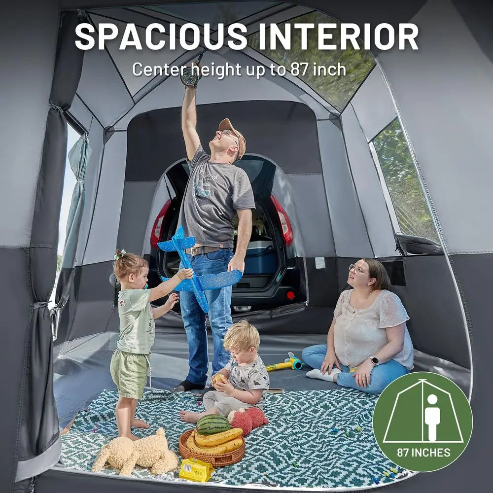 YTYIN SUV Tent With Screen Porch And Awning For Family Camping