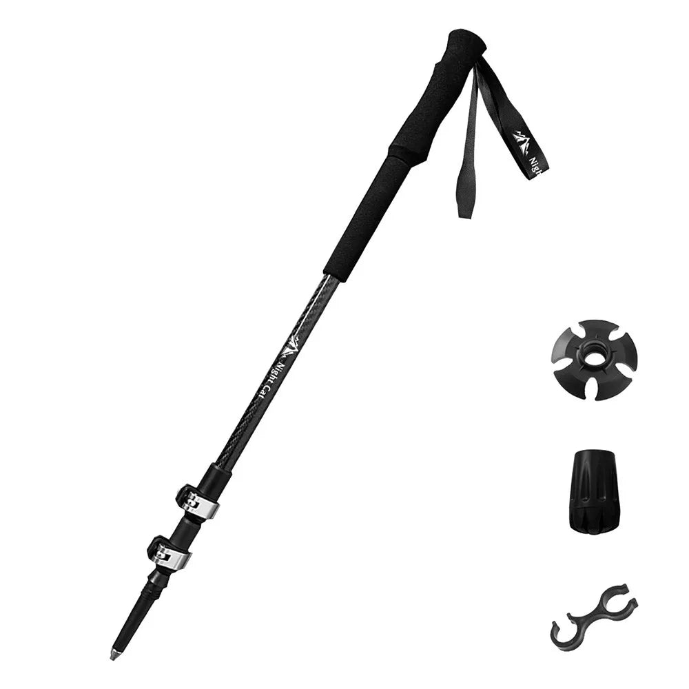 Night Cat Collapsible Trekking Pole: Lightweight Hiking Stick Adjustable Walking Pole for Backpacking Climbing