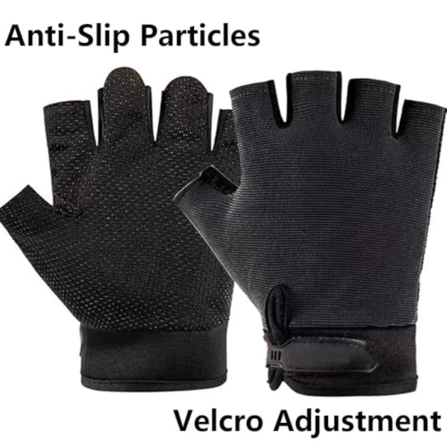 HUNTURE Fishing Vest With Hat Gloves Neck Gaiter For Men
