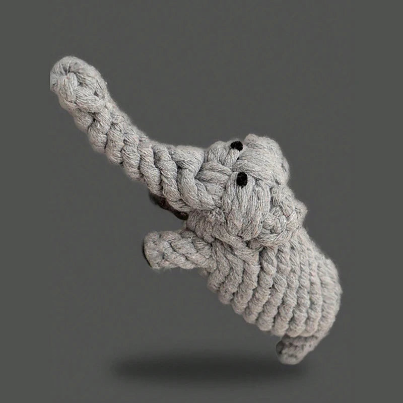 Handwoven Cotton Rope Dog Toy With Knot Chew For Pets