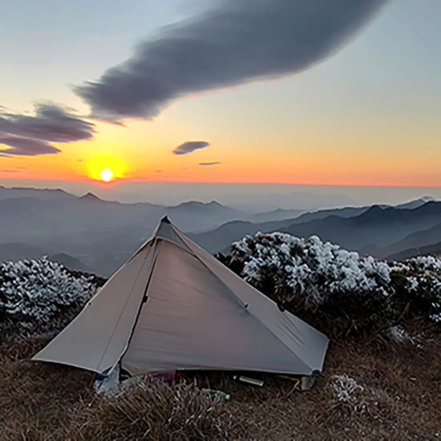 Ultralight 1-Person Pyramid Tent 3-Season Waterproof