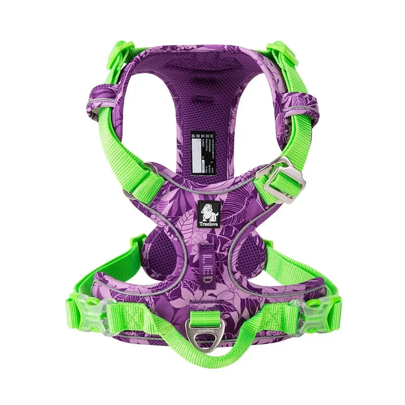 TRUELOVE Explosion Proof Dog Harness Camouflage Reflective Nylon
