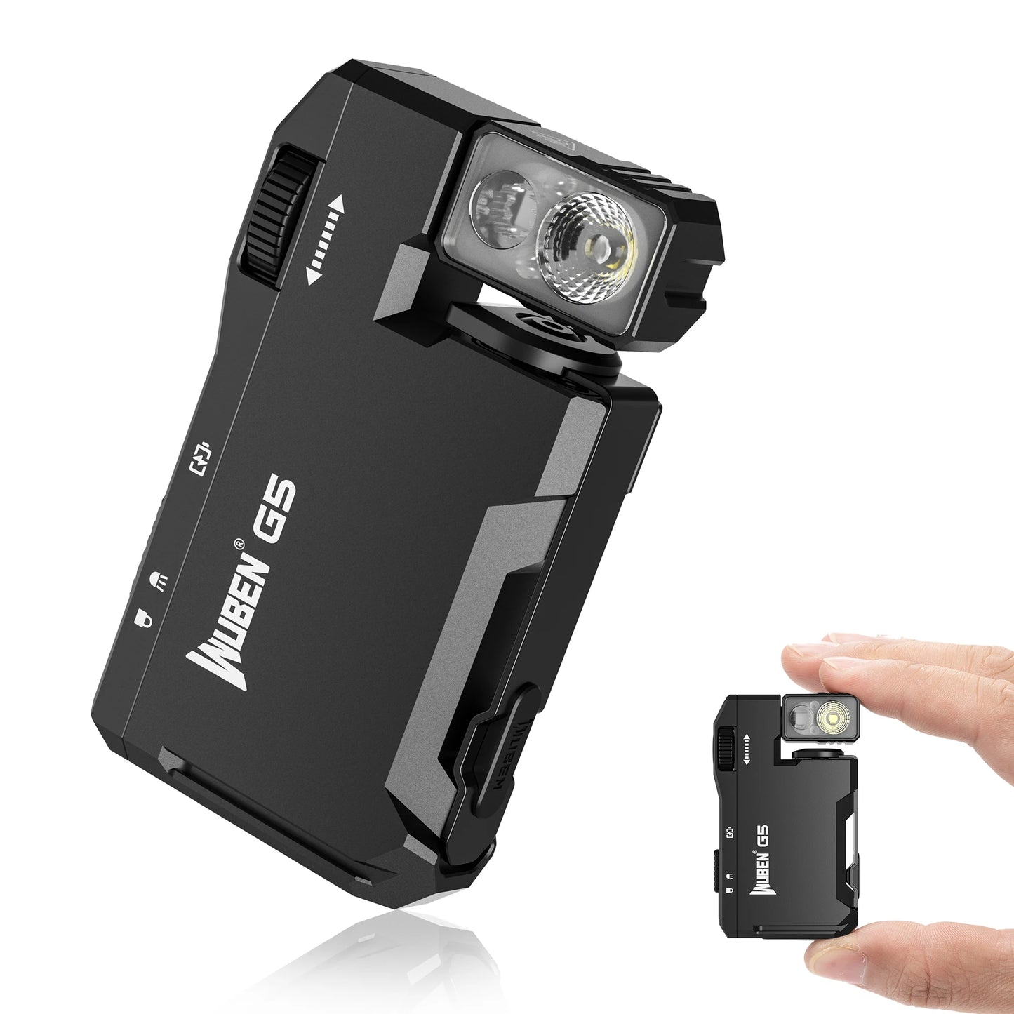 WUBEN G5 Magnetic EDC Flashlight 400 Lumen USB C Rechargeable Keychain