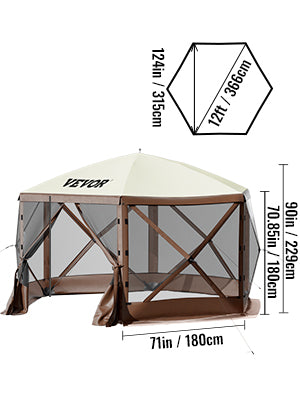 SucceBuy Pop Up Camping Gazebo Canopy Shelter
