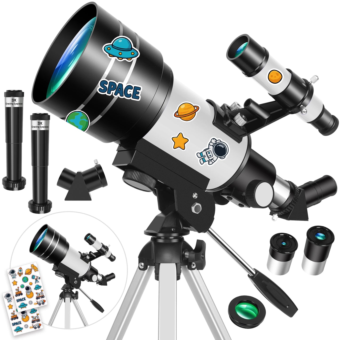 Portable Astronomical Telescope For Beginners Camping Outdoor Observation Gift