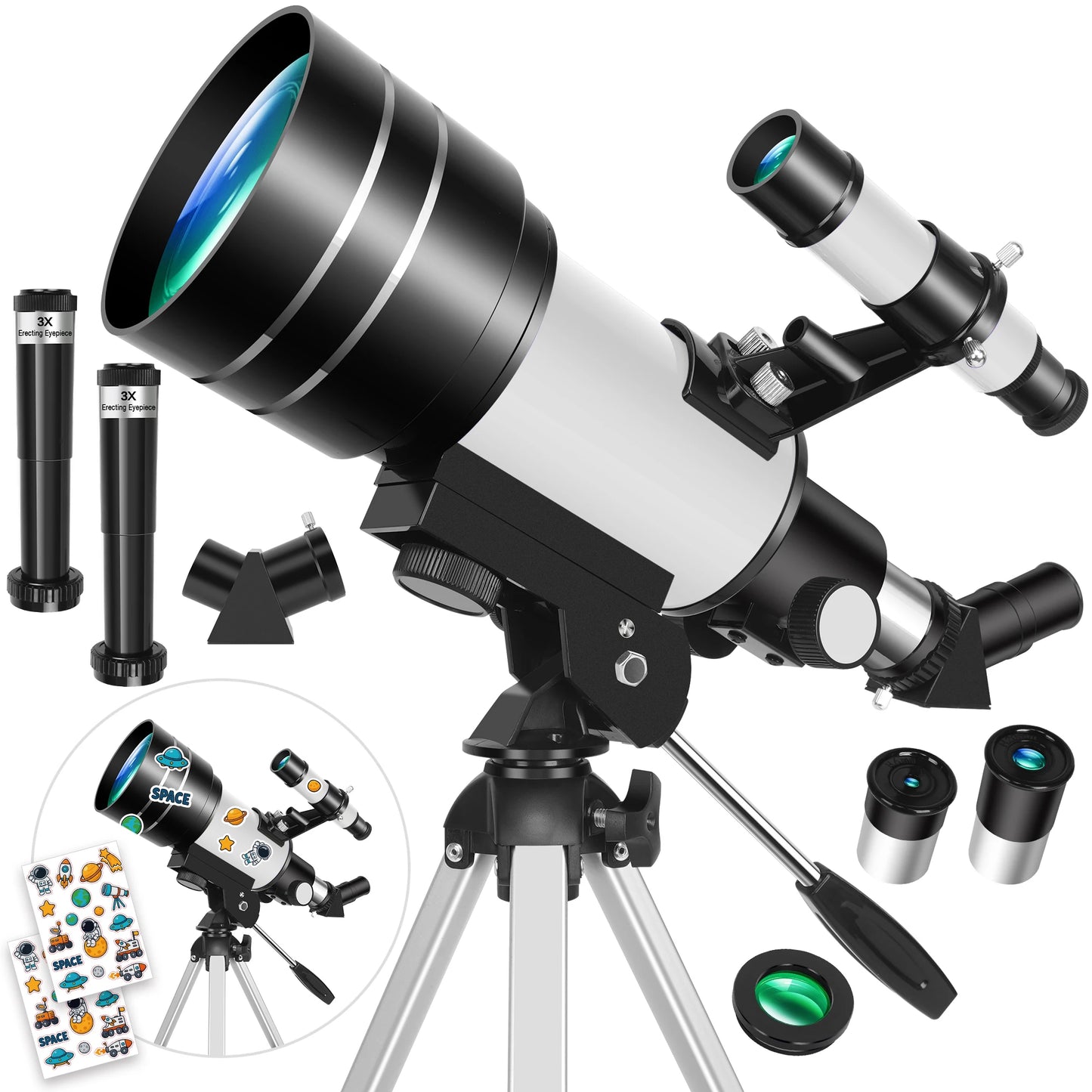 Portable Astronomical Telescope For Beginners Camping Outdoor Observation Gift