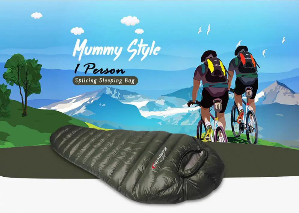 Kamperbox Down Sleeping Bag For Cold Winter Outdoor Camping Gear