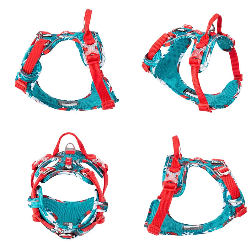 TRUELOVE Explosion Proof Dog Harness Camouflage Reflective Nylon