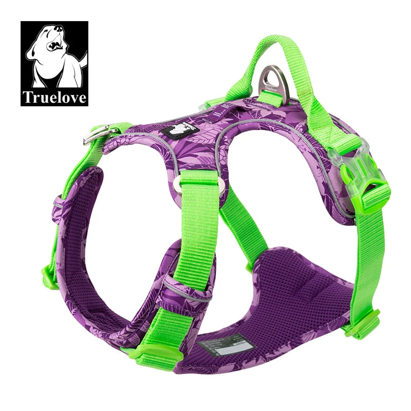 TRUELOVE Explosion Proof Dog Harness Camouflage Reflective Nylon
