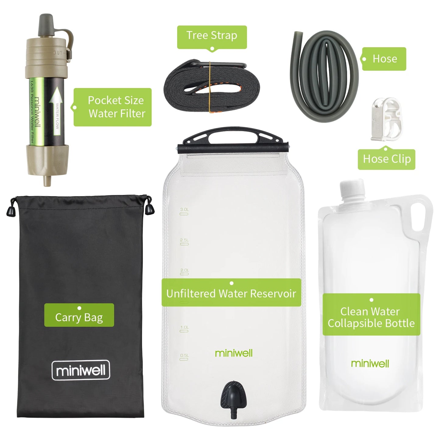 Miniwell L630A Outdoor Water Filter New Model for Portable Filtration