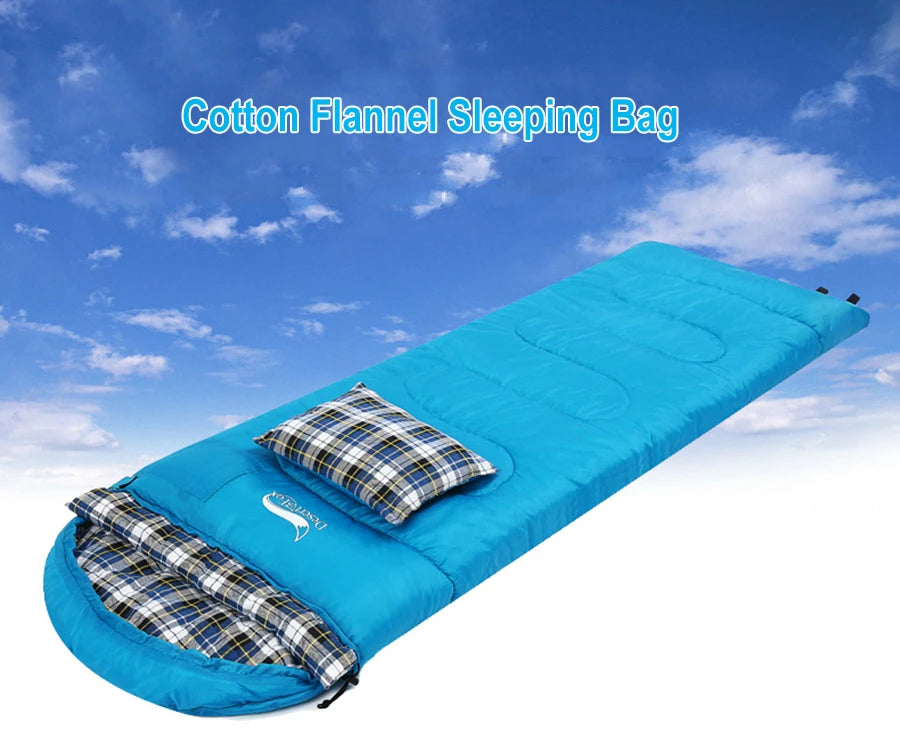 Desert Fox Soft Flannel Sleeping Bag Pillow Warm Winter Camping