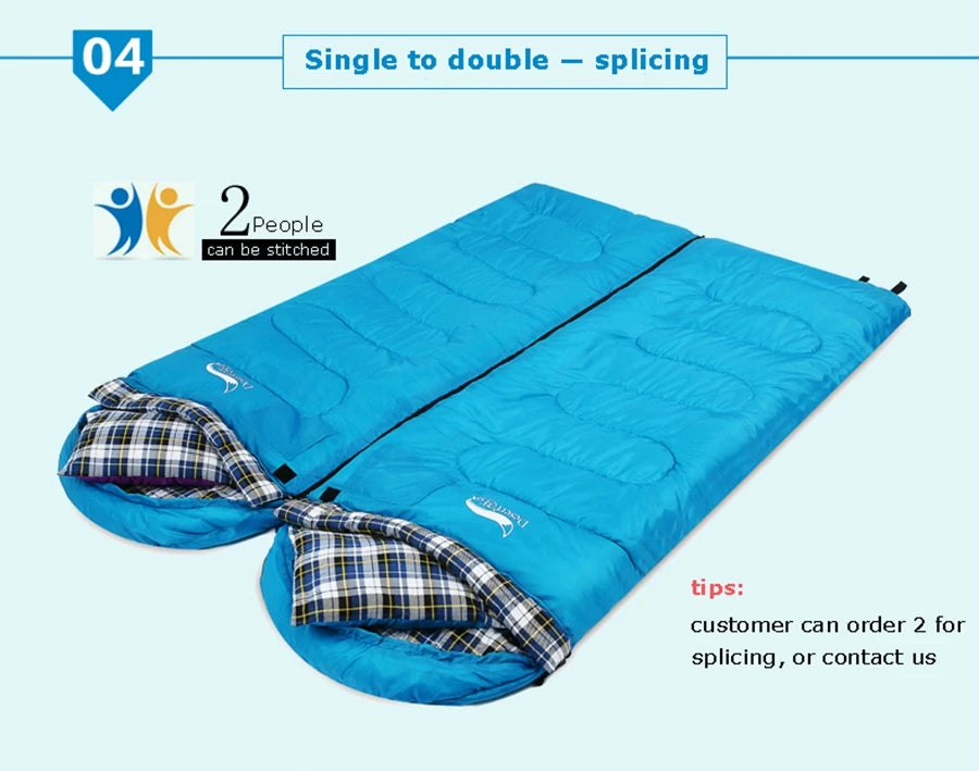 Desert Fox Soft Flannel Sleeping Bag Pillow Warm Winter Camping