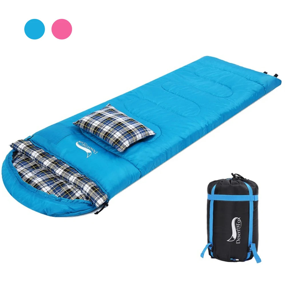 Desert Fox Soft Flannel Sleeping Bag Pillow Warm Winter Camping