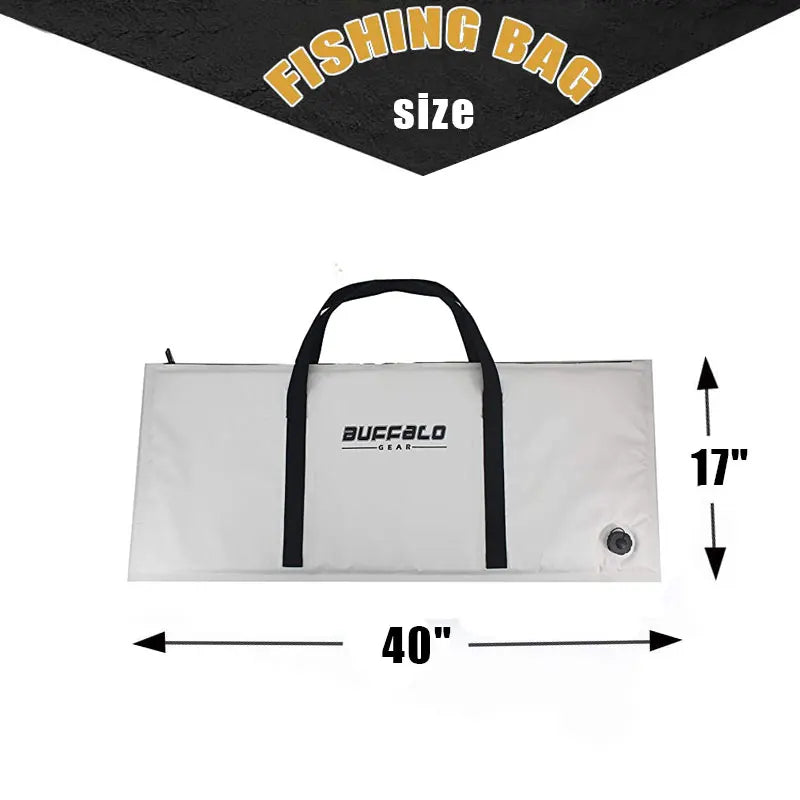 Insulated Fish Cooler Bag Portable Waterproof Tackle Storage