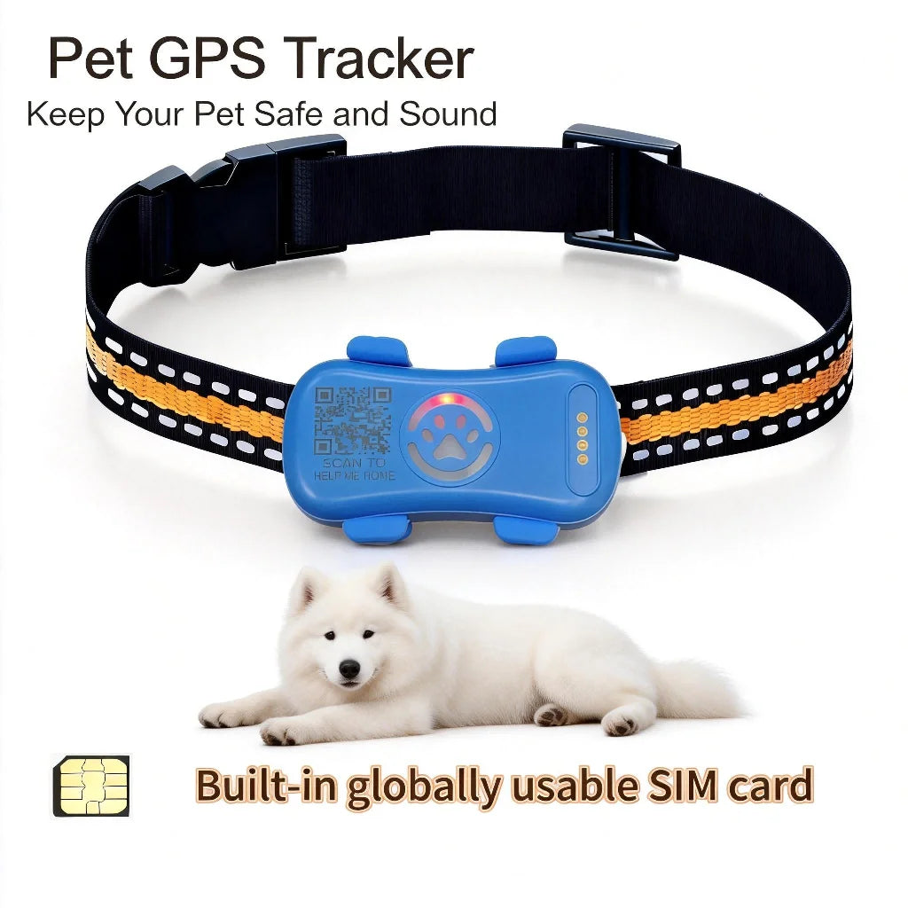 WANWAYTECH GPS Pet Tracker Real Time Tracking For Dogs And Cats Unlimited Range