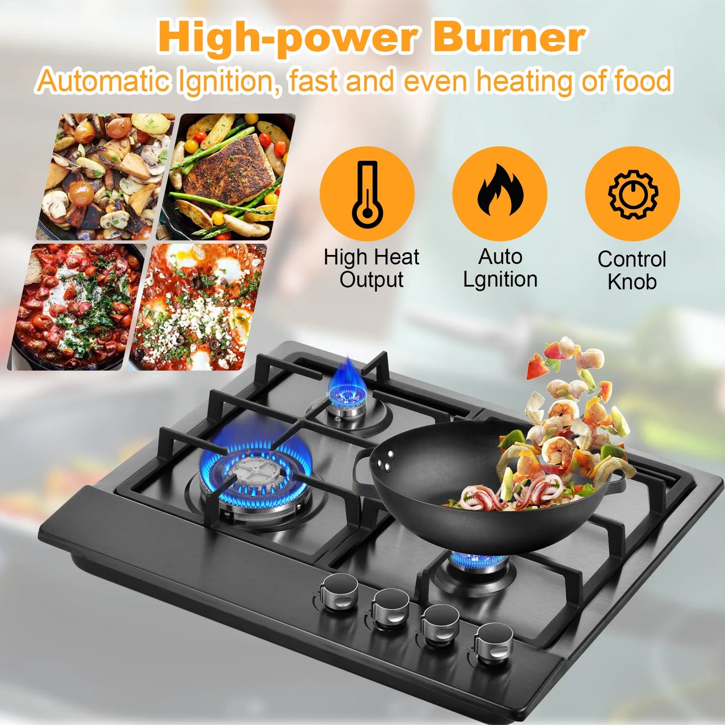 Fire Hole Indoor Propane Stove Portable With Auto Ignition