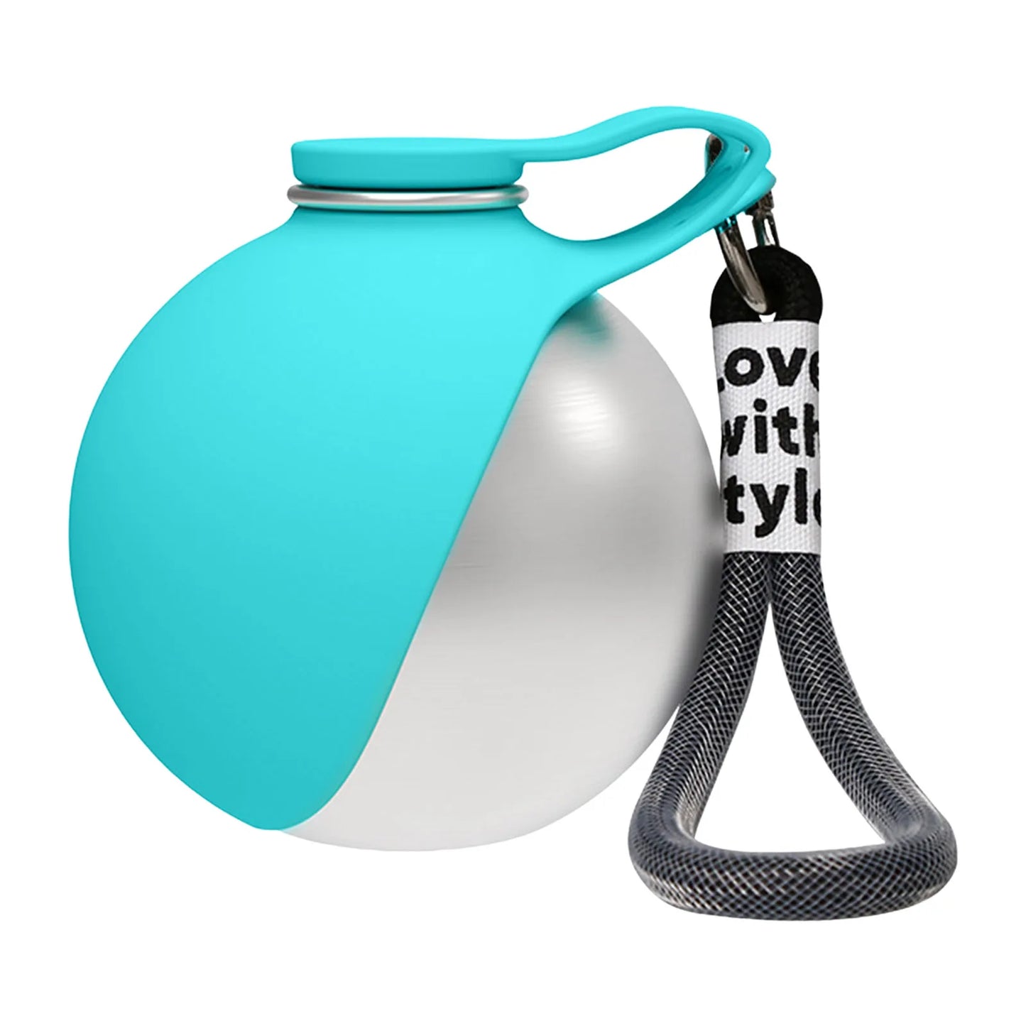 Portable Dog Water Bottle With Silicone Bowl No Spill