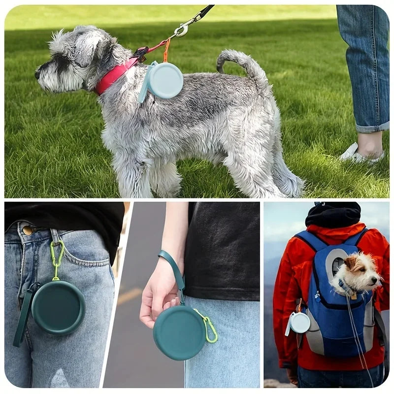 Silicone Dog Treat Pouch Waterproof Outdoor Training Bag