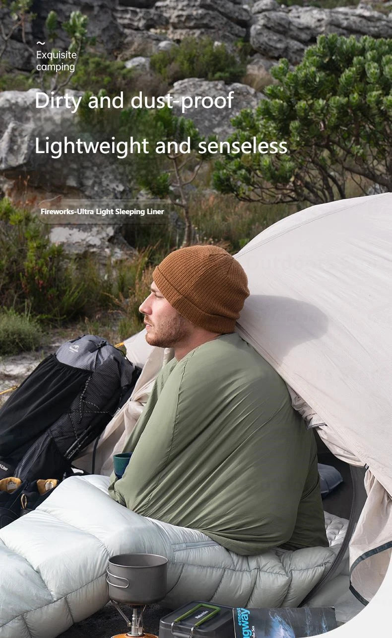 Ultralight 128g Sleeping Bag Liner Cotton Filled for Camping