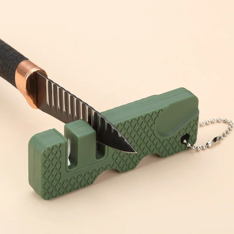 Ceramic Keychain Whetstone Knife Sharpener Carbide Scissor Diamond Tool
