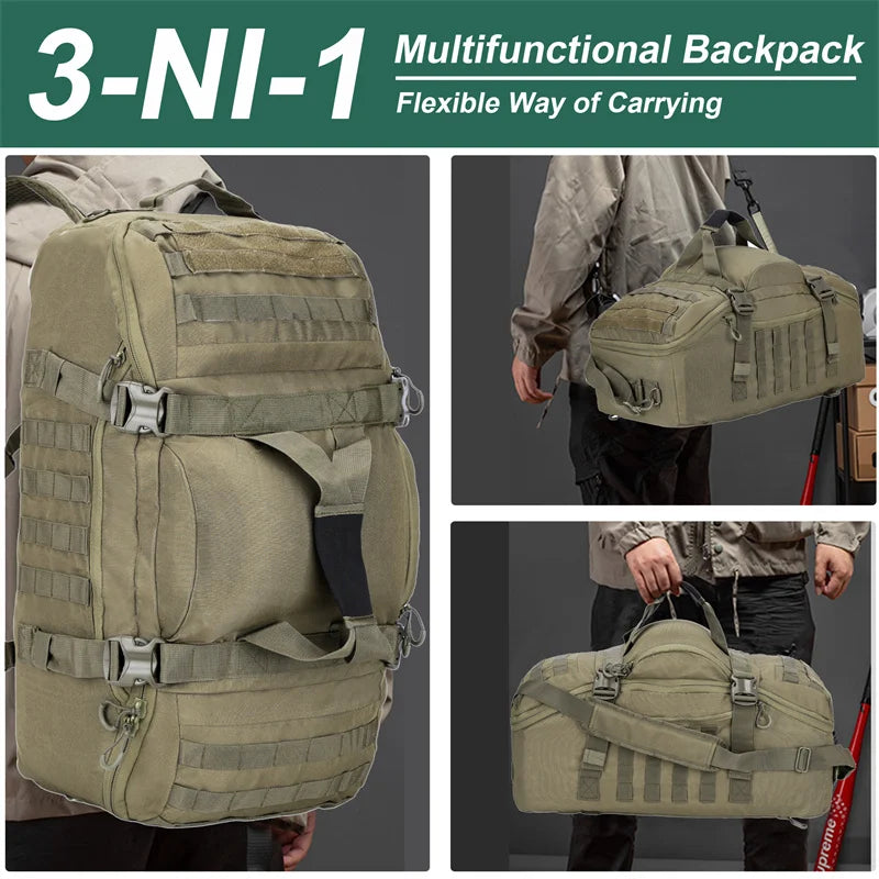 LQARMY Outdoor Tactical Backpack Molle Hiking Camping Bag