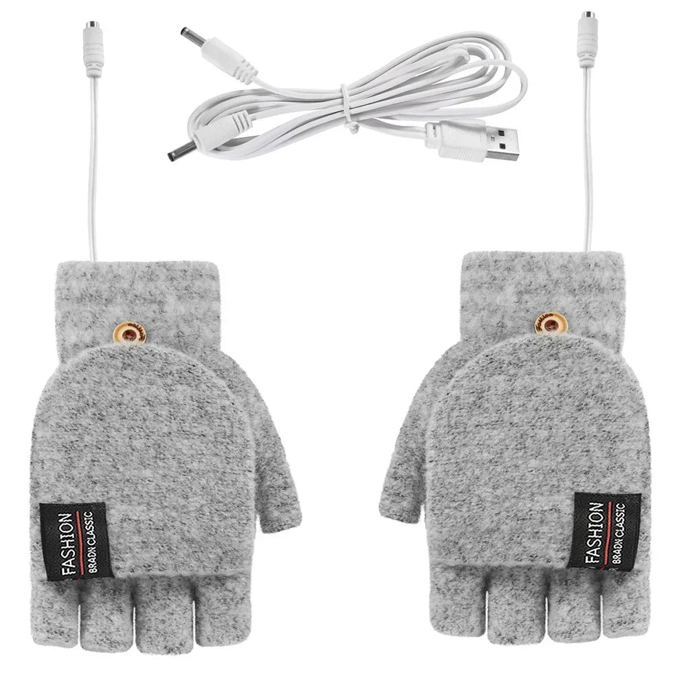 USB Electric Heating Gloves for Sports and Winter Activities