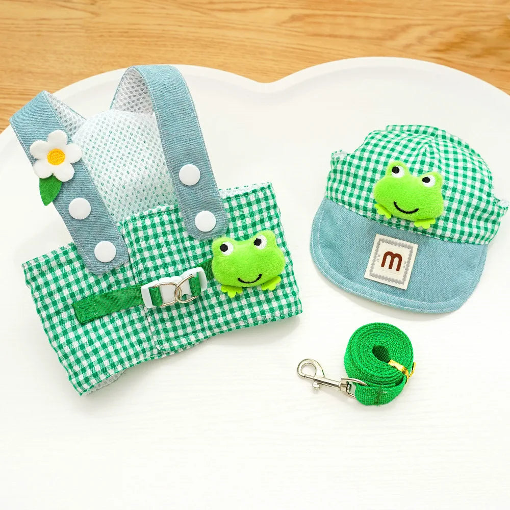 Duck Frog Spring Summer Pet Harness Set