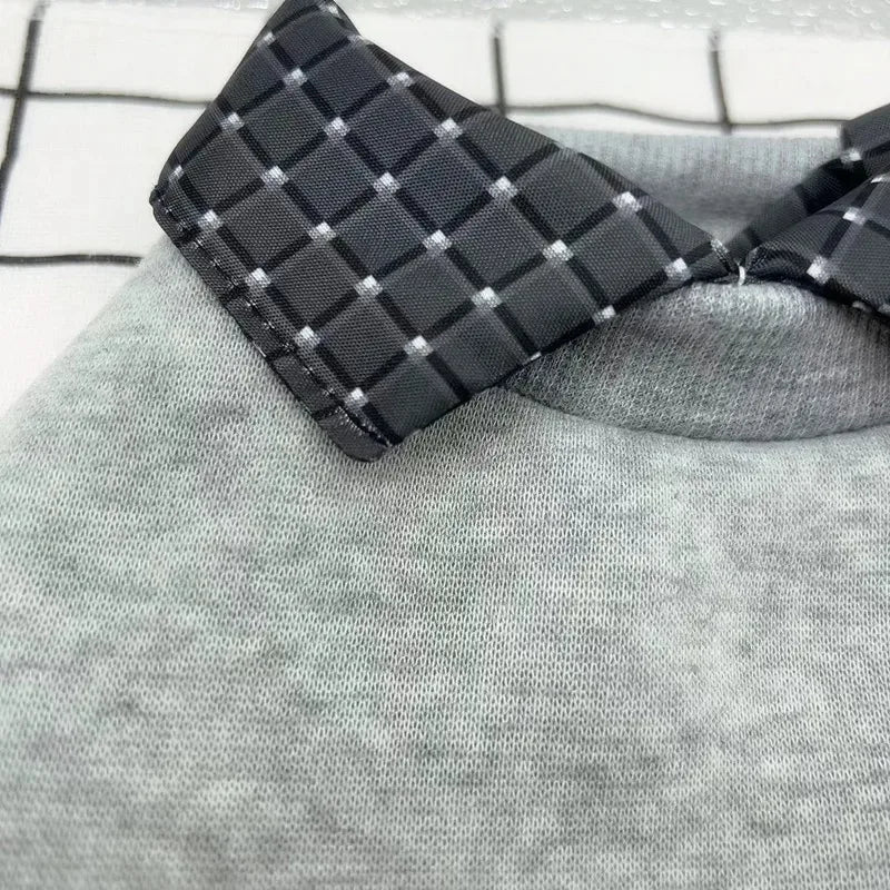 Petfrd Global Warm Winter Plaid Collar Hoodie Jacket For Small Dogs