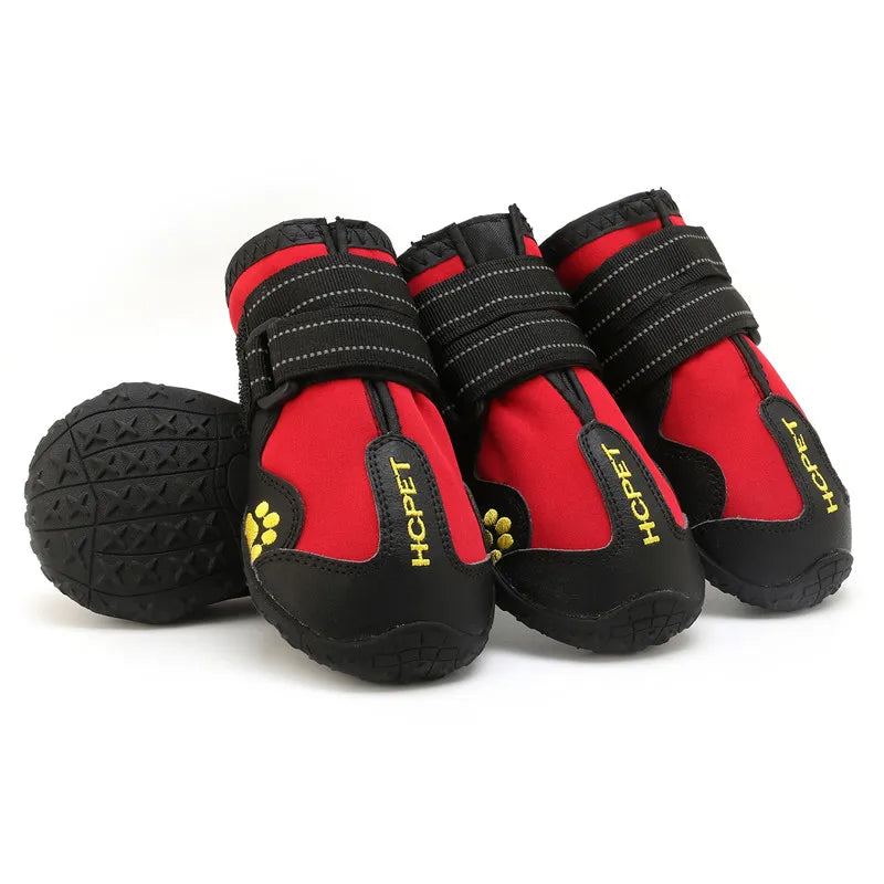 HCPET Waterproof Outdoor Dog Boots Set Durable Breathable