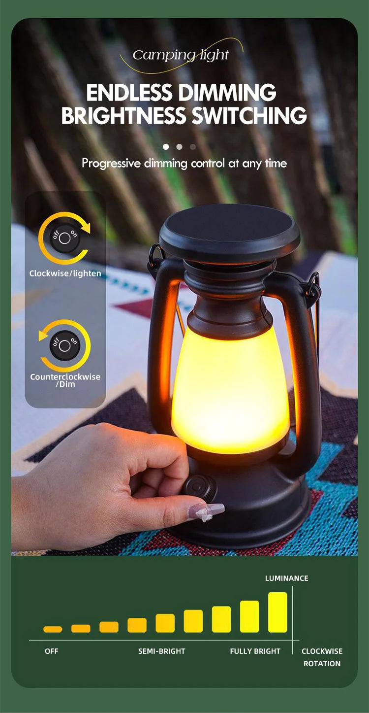 Charging Decoration Atmosphere Light Retro Horse LED Lantern