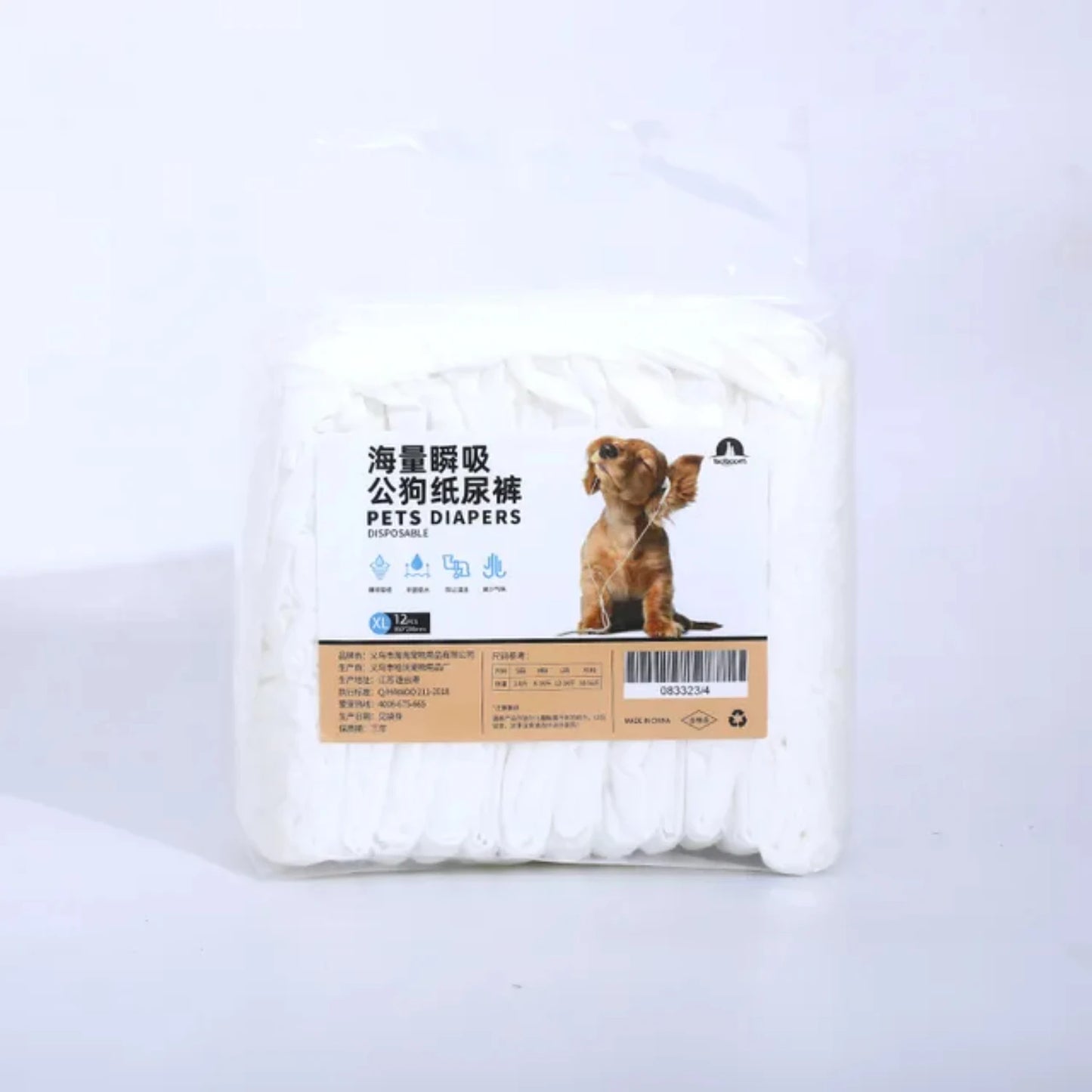 Super Absorbent Disposable Pet Diaper Nappies For Cat And Dog