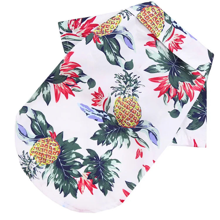 Hawaiian Style Summer Dog Shirt For Small And Medium Dogs