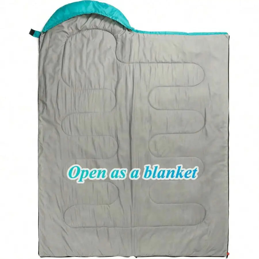 3 Season Sleeping Bag For Adults Lightweight Portable Cold Weather Camping