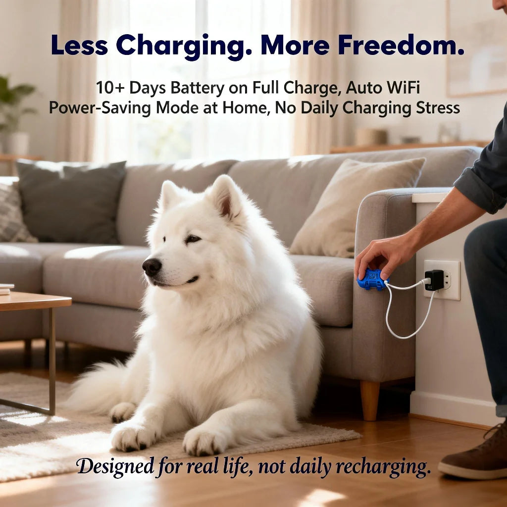 WANWAYTECH GPS Pet Tracker Real Time Tracking For Dogs And Cats Unlimited Range