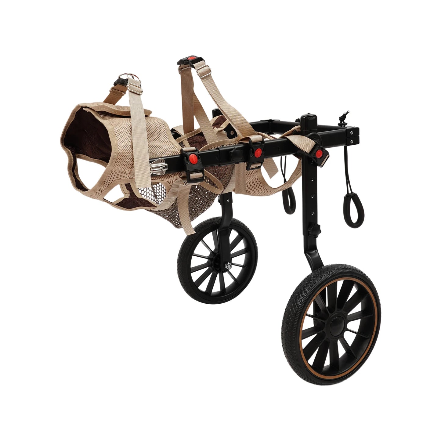 Adjustable Dog Wheelchair Hind Leg Walker Aluminum Alloy Pet Cart