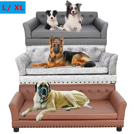Borwart Luxury Heavy Duty Pet Sofa Bed With Removable Cover
