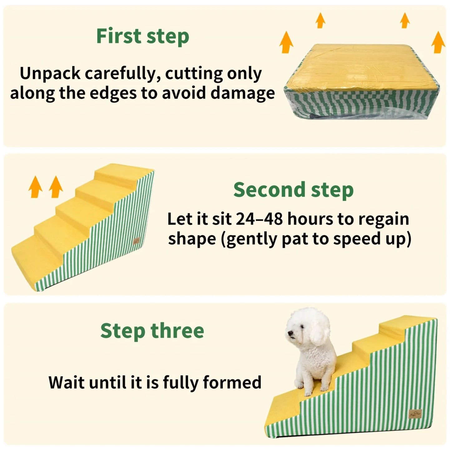 Dog Bed And Sofa Stairs With High Density Foam Ramp
