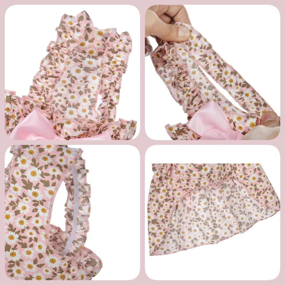 Cat Skirt Dress With Floral Print For Small Pets Collection