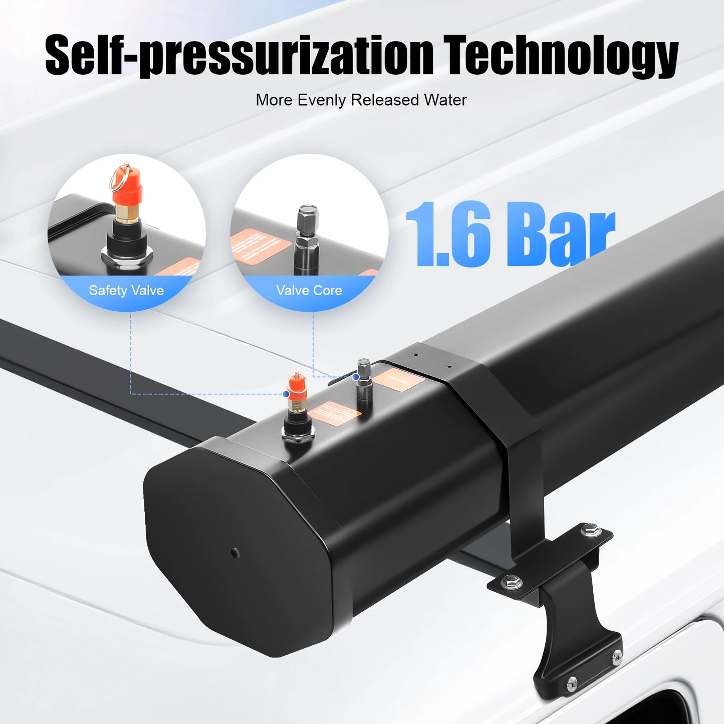 Portable Water Tank For Camping Roof Rack Shower System