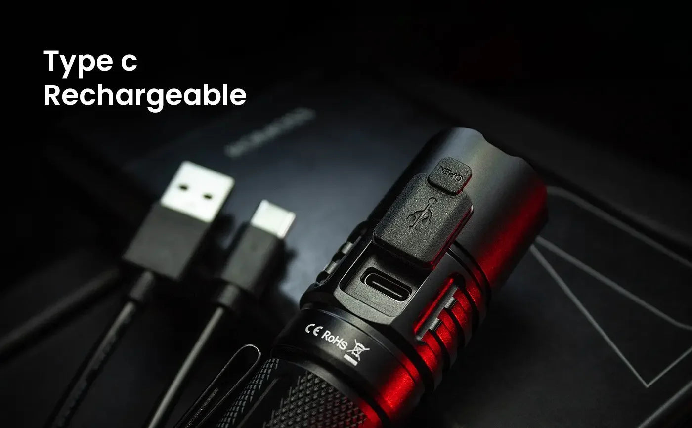 Sofirn SP35T 3800lm Tactical 21700 LED Flashlight USB C Rechargeable