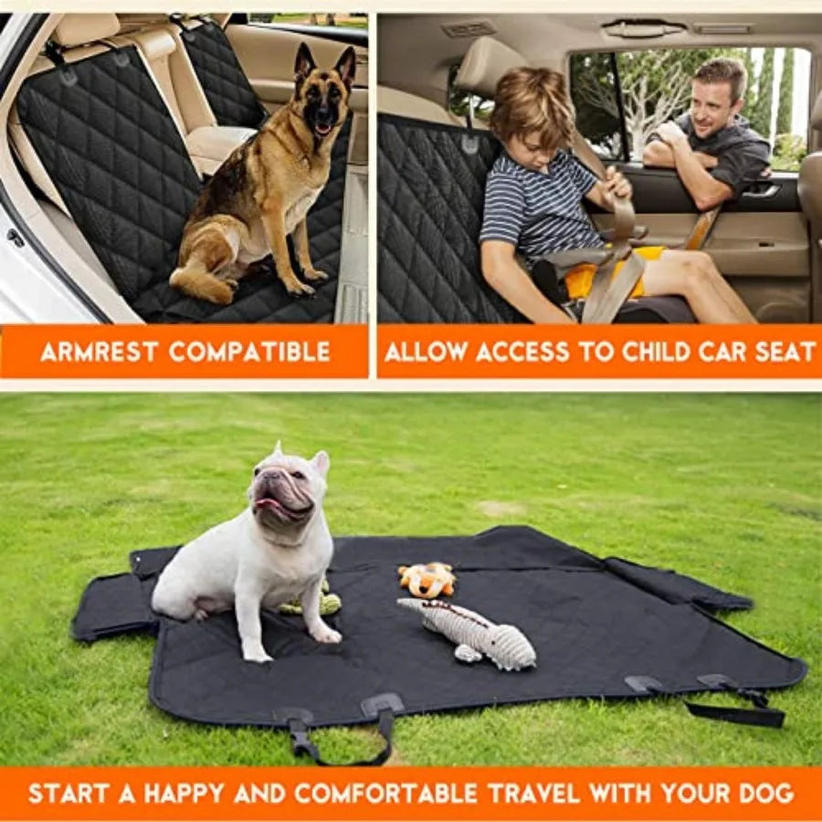Dog Car Seat Cover Waterproof Non Slip Back Seat Protector
