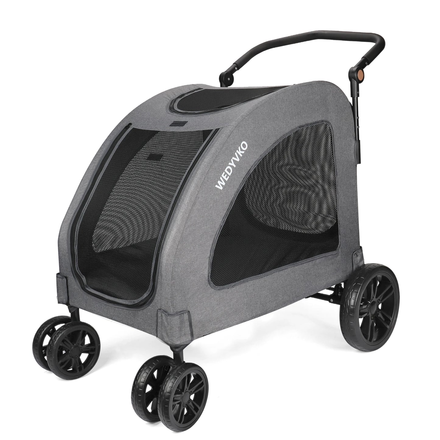 Heavy Duty Dog Stroller Foldable Wagon With 360 Degree Wheels