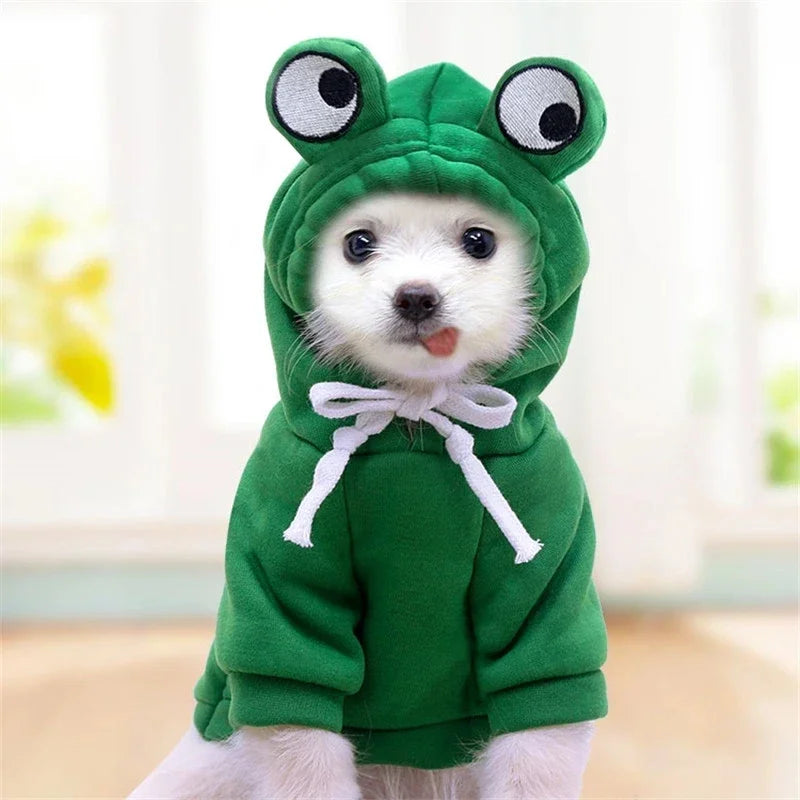 Wangmeow Warm Fleece Cute Fruit Hoodie For Small Dogs