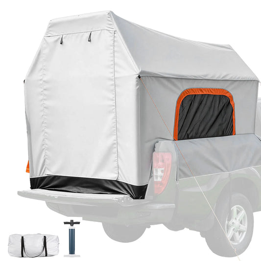 SucceBuy Inflatable Truck Bed Tent Three Season Ventilated Mesh Windows Hiking