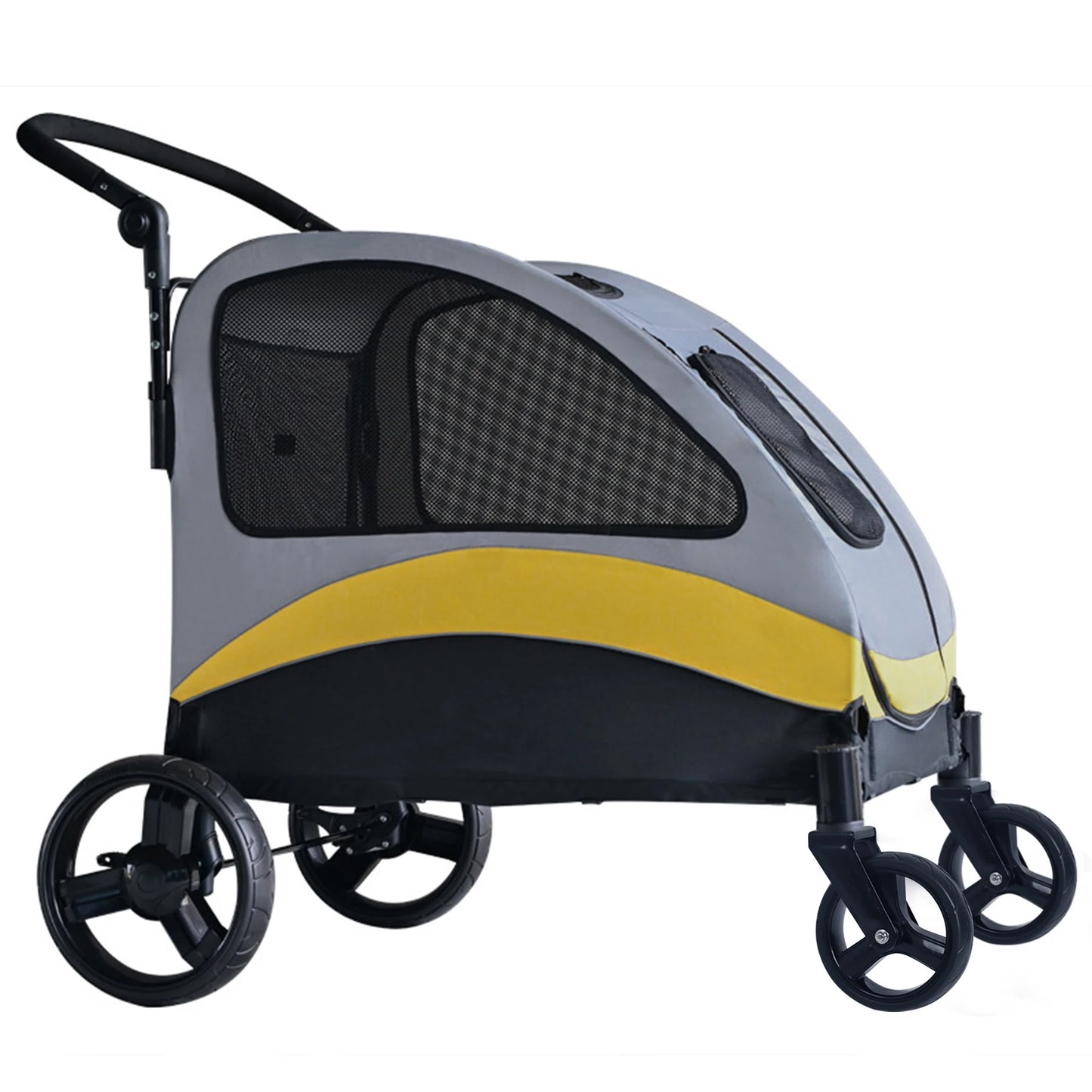 Portable Four Wheel Dog Stroller Foldable For Outdoor Travel