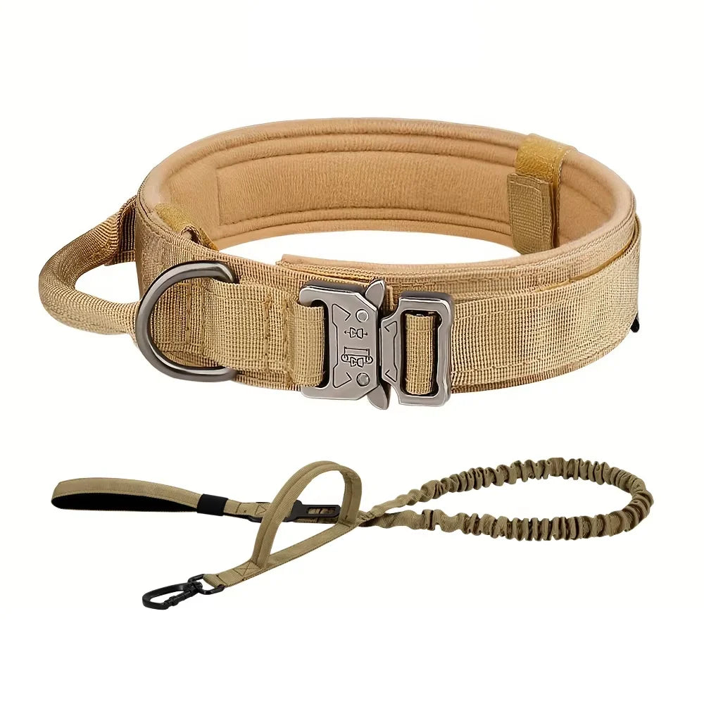 Dog Training Collar And Leash Set With Adjustable Control Handle