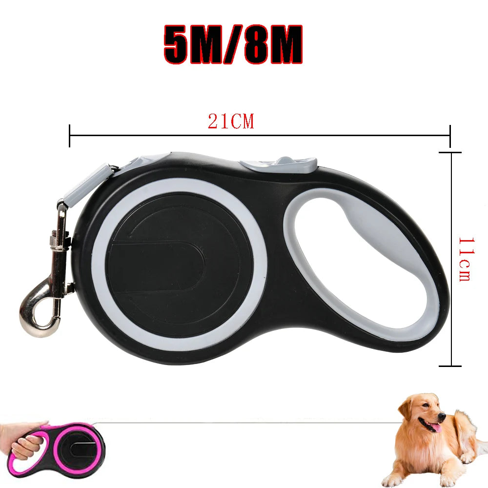 Durable Adjustable Retractable Dog Leash For Pets Everyday Use