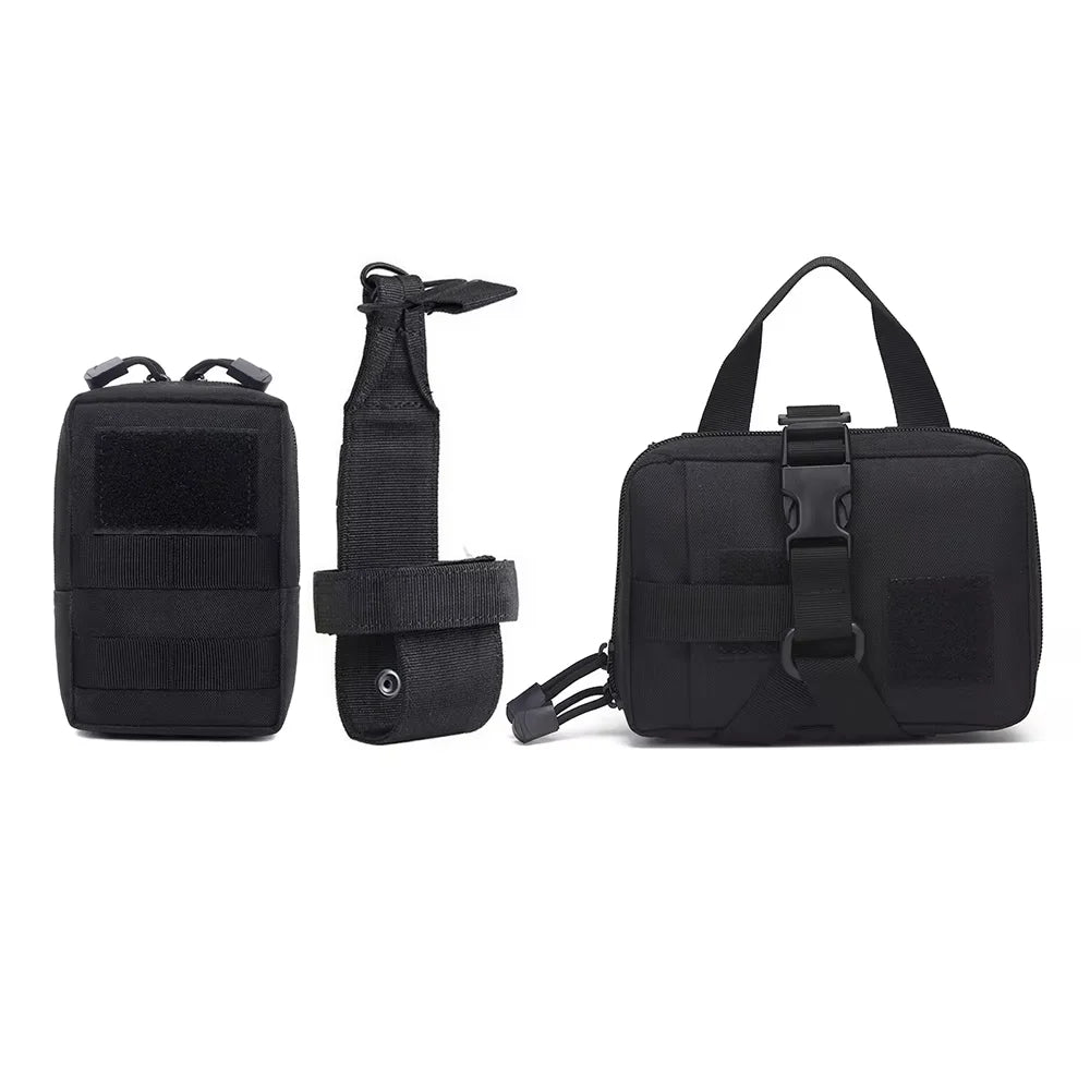 Dog Tactical Bags Set With MOLLE Pouches For Harness